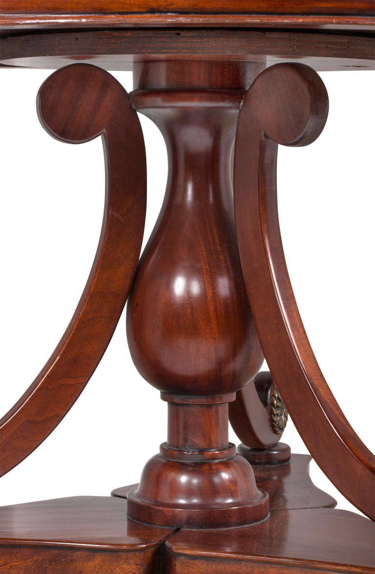 Rare circa 1880s Round English Bookcase For Sale 3