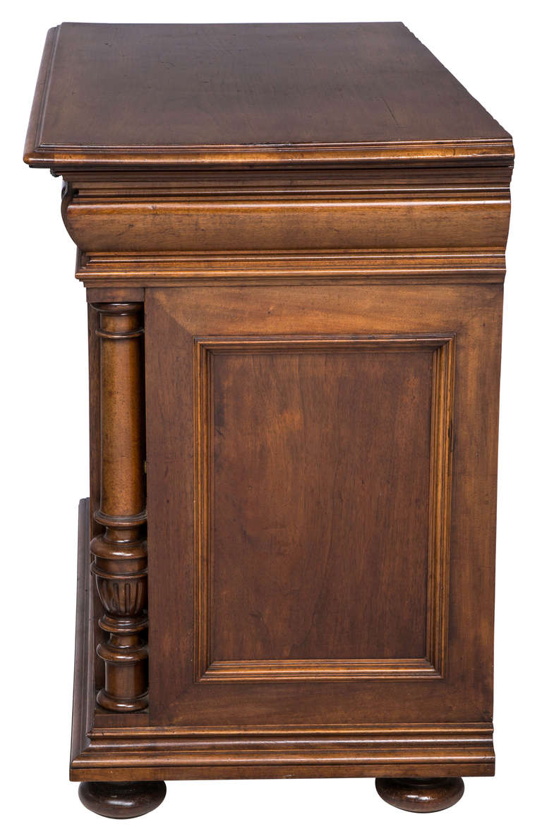 Walnut Commode Cabinet, circa 1900s 5