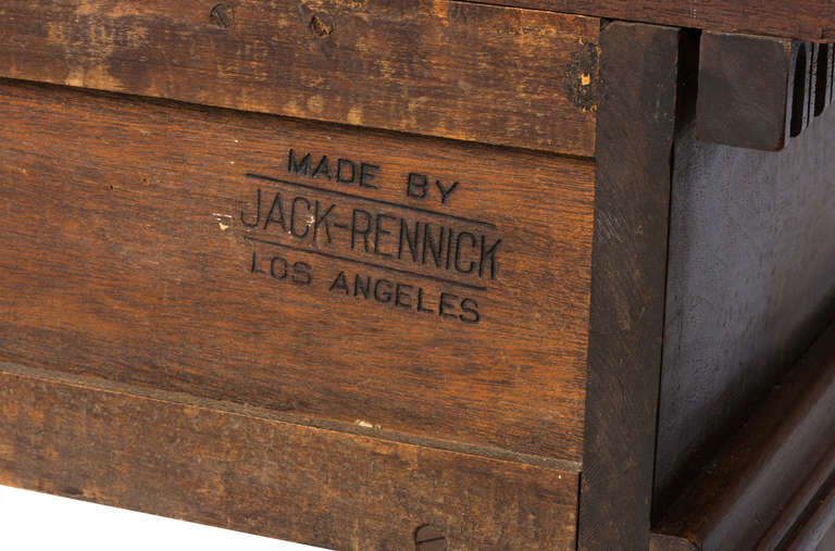 Walnut Spanish Revival Desk Jack Rennick