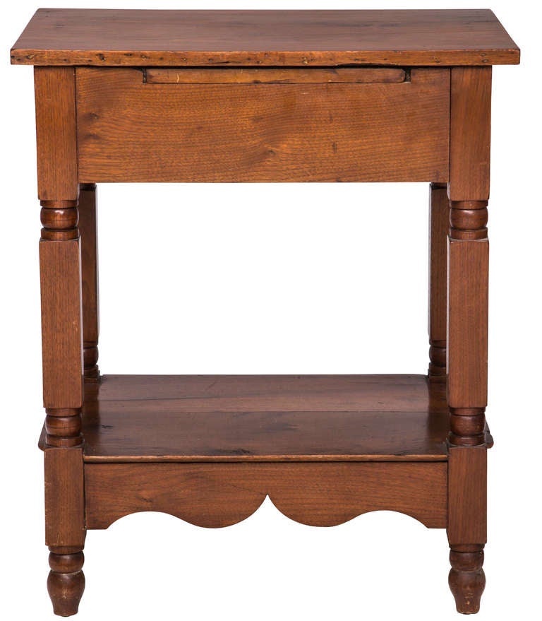 C. 1900  French Cherry Wood Night Stand Side Table 4