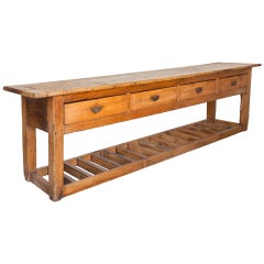 Antique 18th C. Large Pine Sideboard /Server, Console, Sofa Table