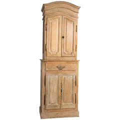 18th Century Pickle Oak Cupboard Cabinet