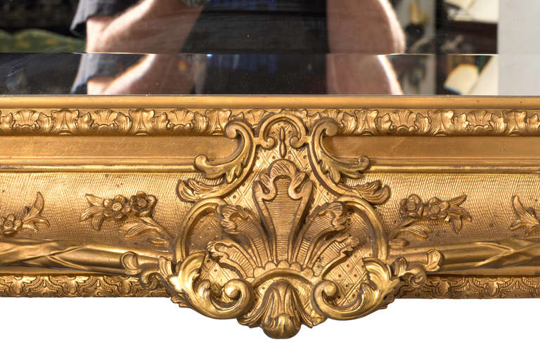19th Century Fabulous French Gilt Mirror For Sale 1
