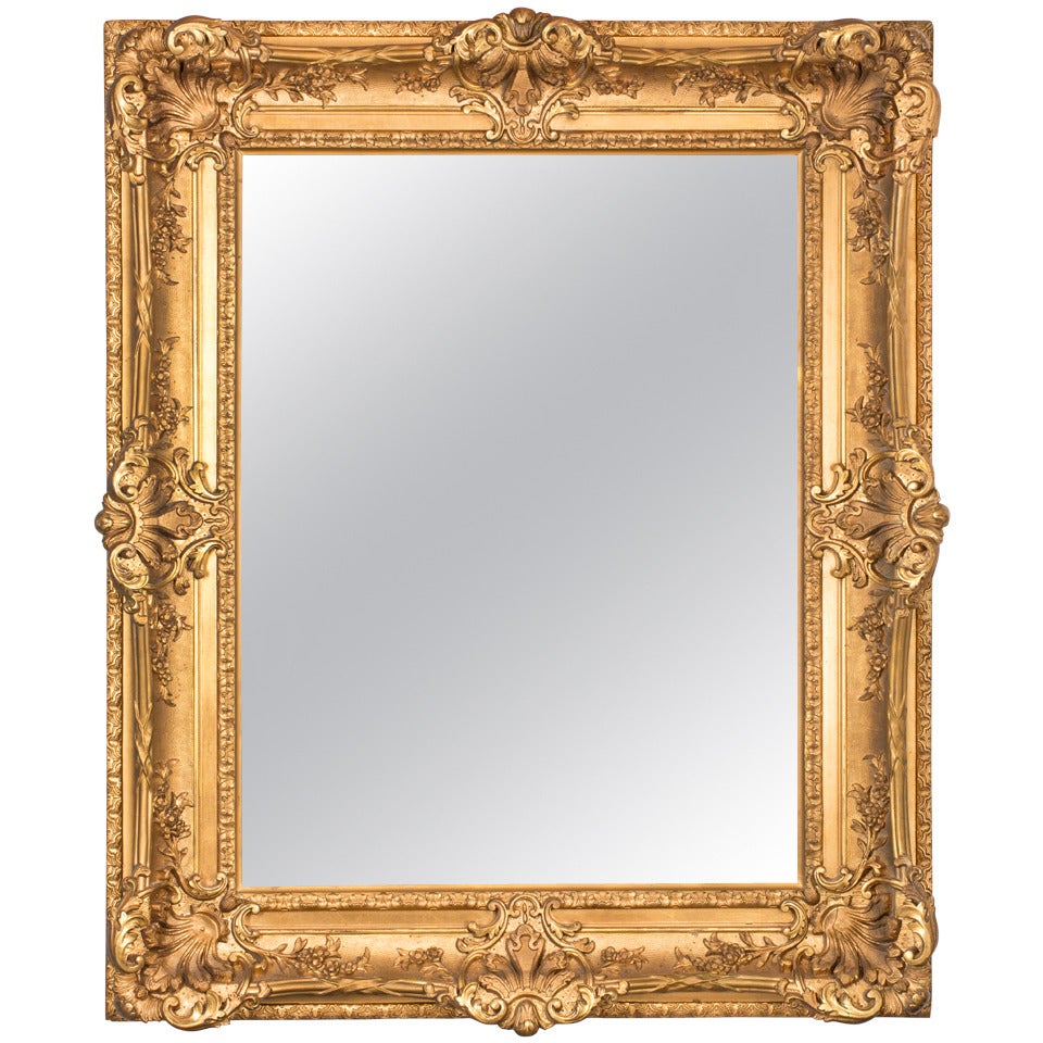 19th Century Fabulous French Gilt Mirror For Sale