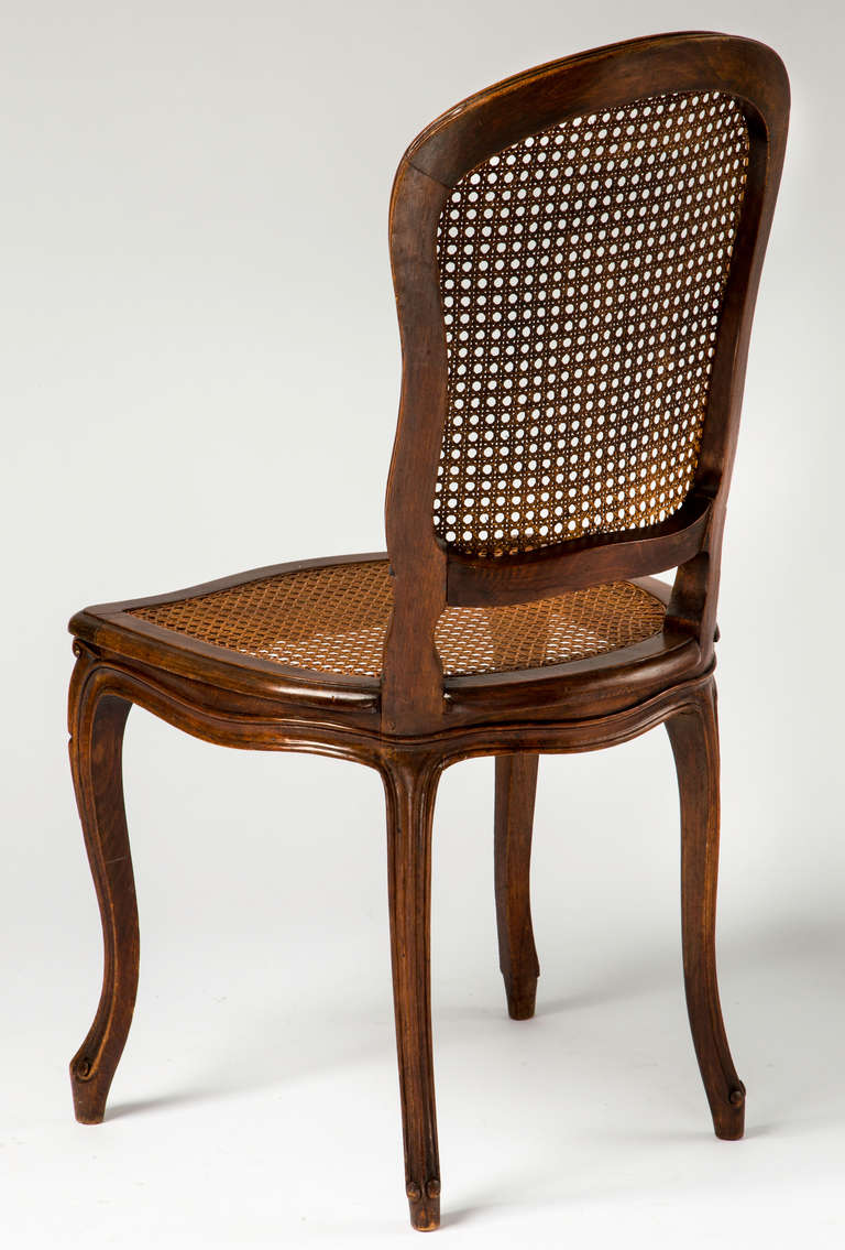 C. 1930s French Cane Chairs, Set 6 5
