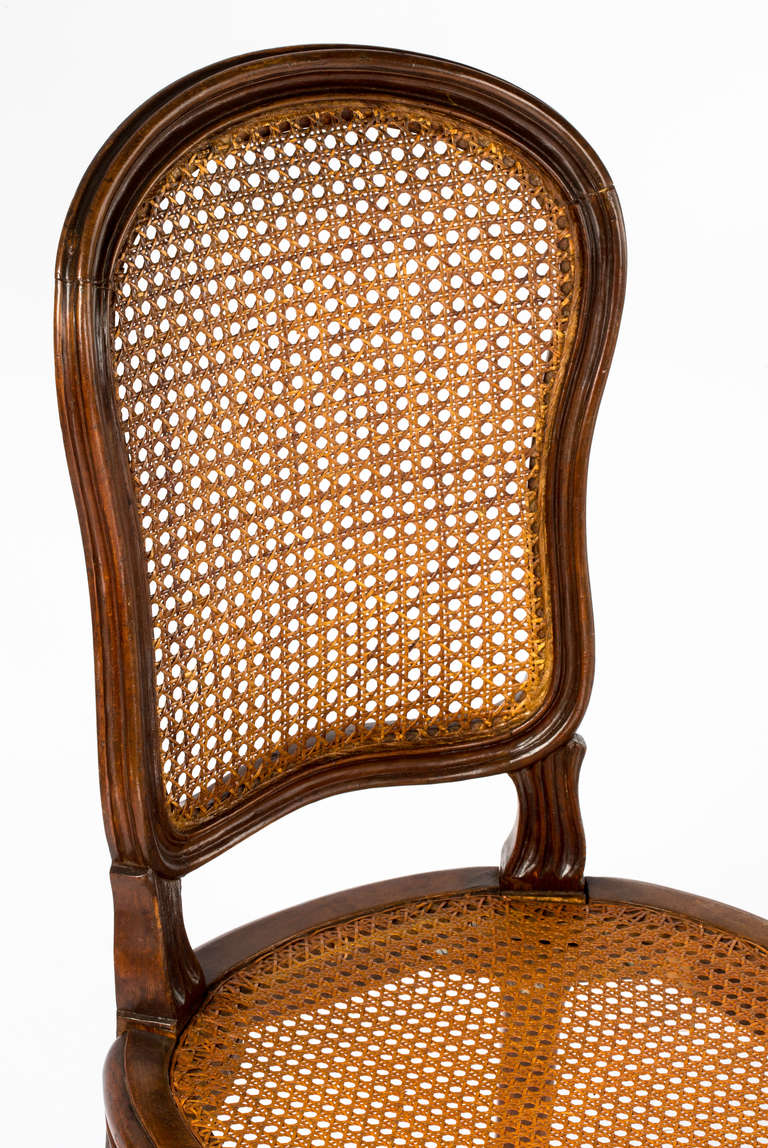 C. 1930s French Cane Chairs, Set 6 1