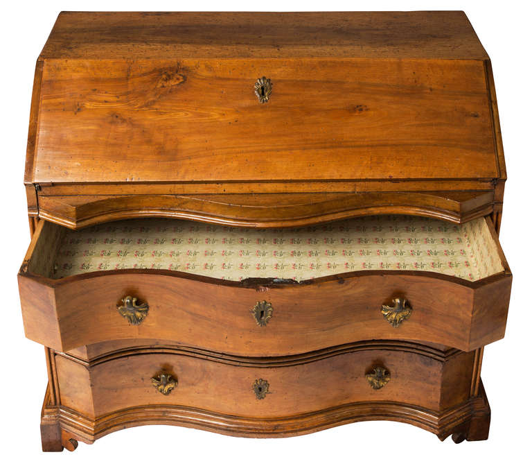 18th Century and Earlier 18th c.  Italian Drop Front Desk Secretaires