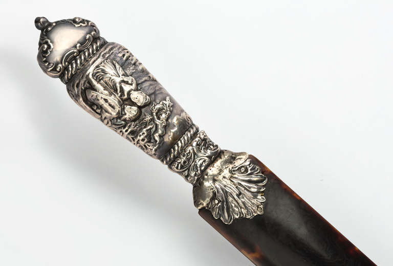 English Sterling and Tortoise Page Ripper, circa 1880s