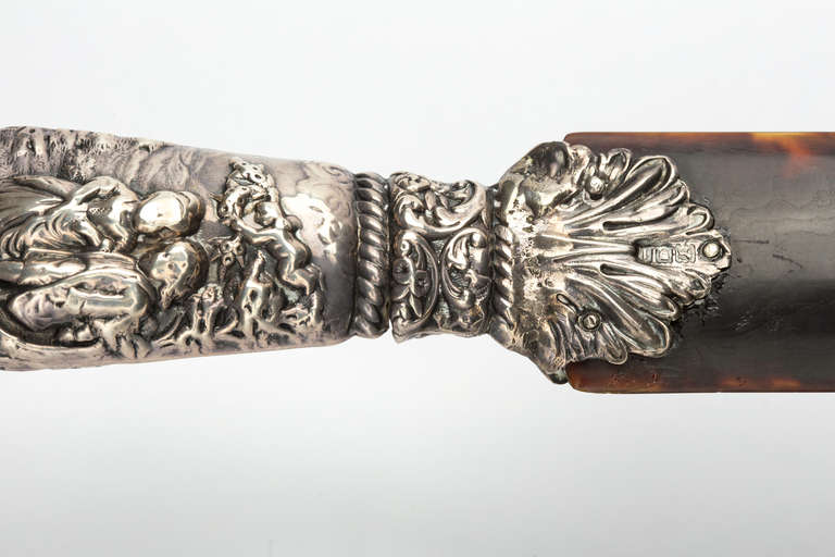 Sterling Silver Sterling and Tortoise Page Ripper, circa 1880s