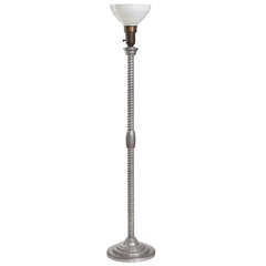 Mid Century Cast Aluminum Floor Lamp 8