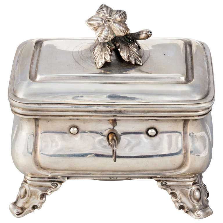 19th c. Continental Silver Sugar Box at 1stDibs antique sugar box