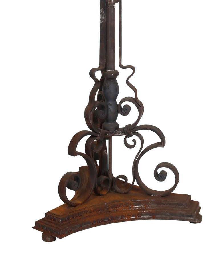 wrought iron lantern floor stand