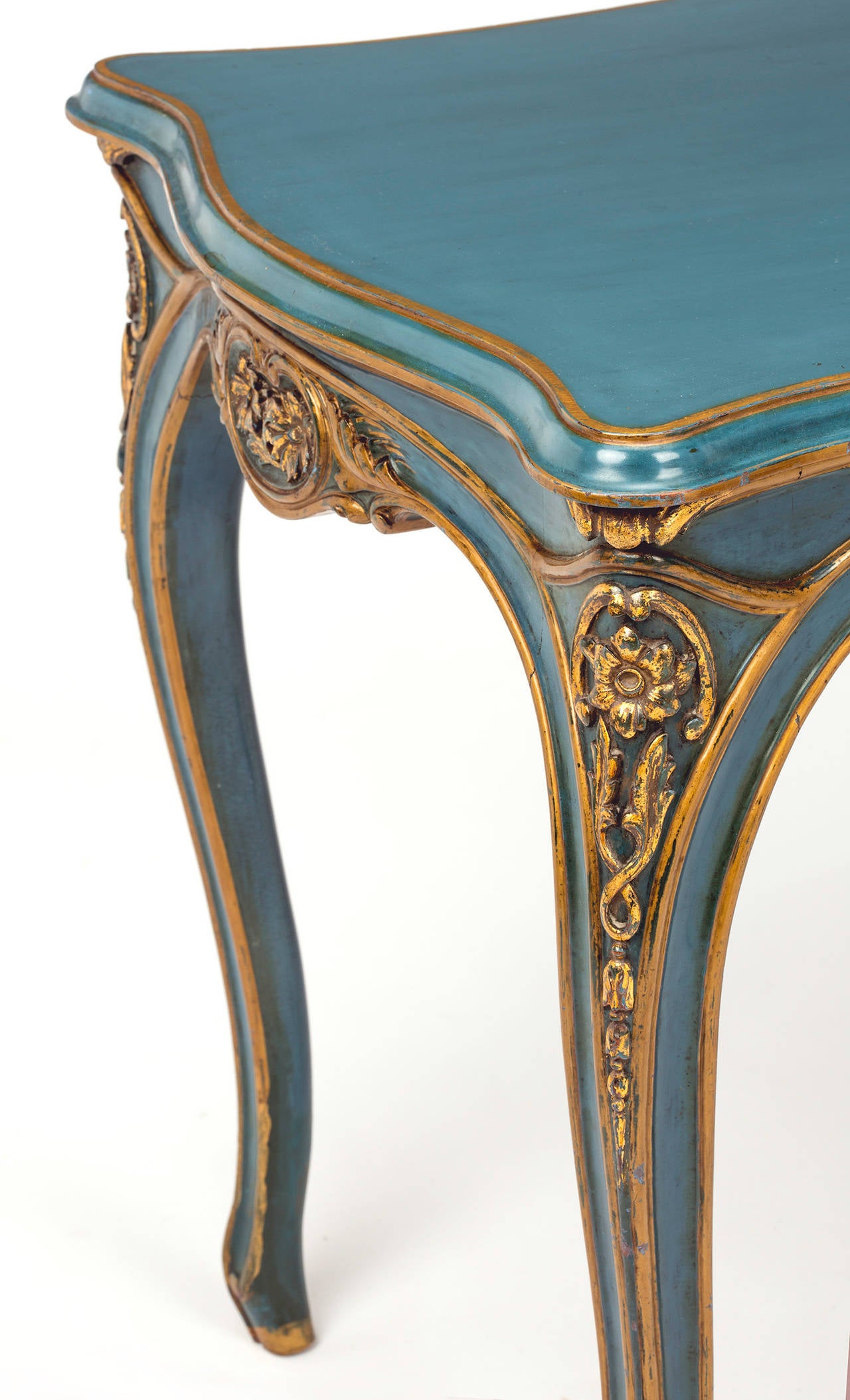 French Gilt and Painted Table 1
