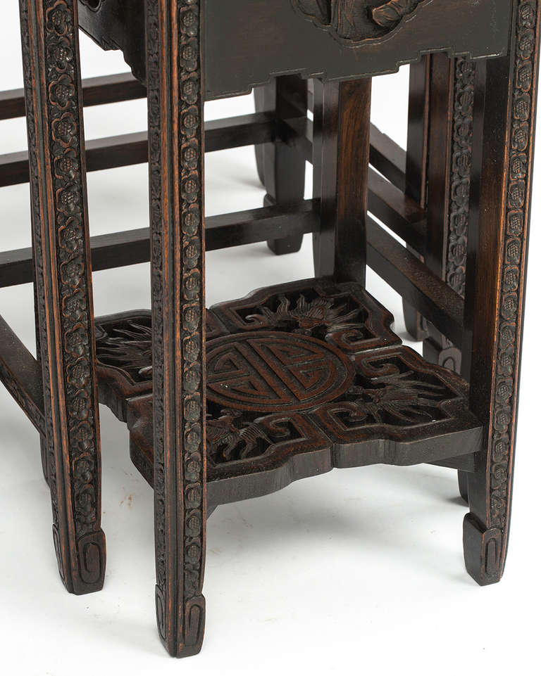 Mid-20th Century Chinese Four Stack Nesting Tables