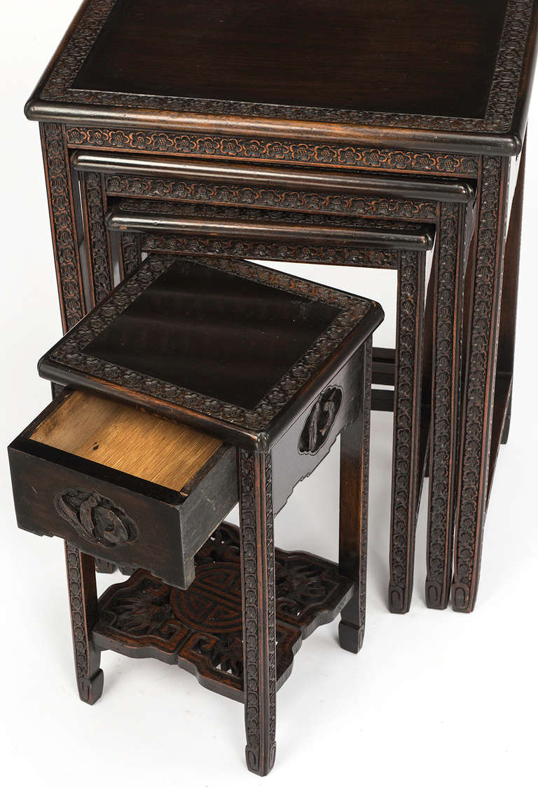 Chinese Four Stack Nesting Tables 2