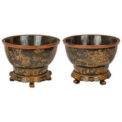 Pair of Grand Scale Chinoiserie Planter