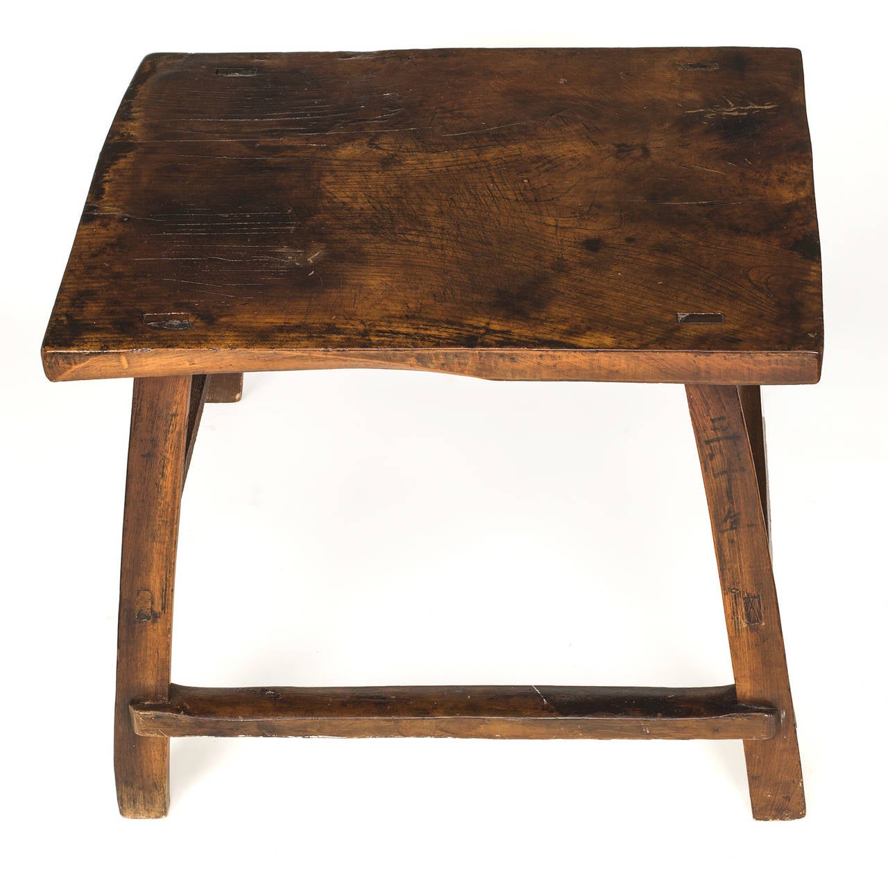 Primitive Chinese Elmwood Table or Bench 1