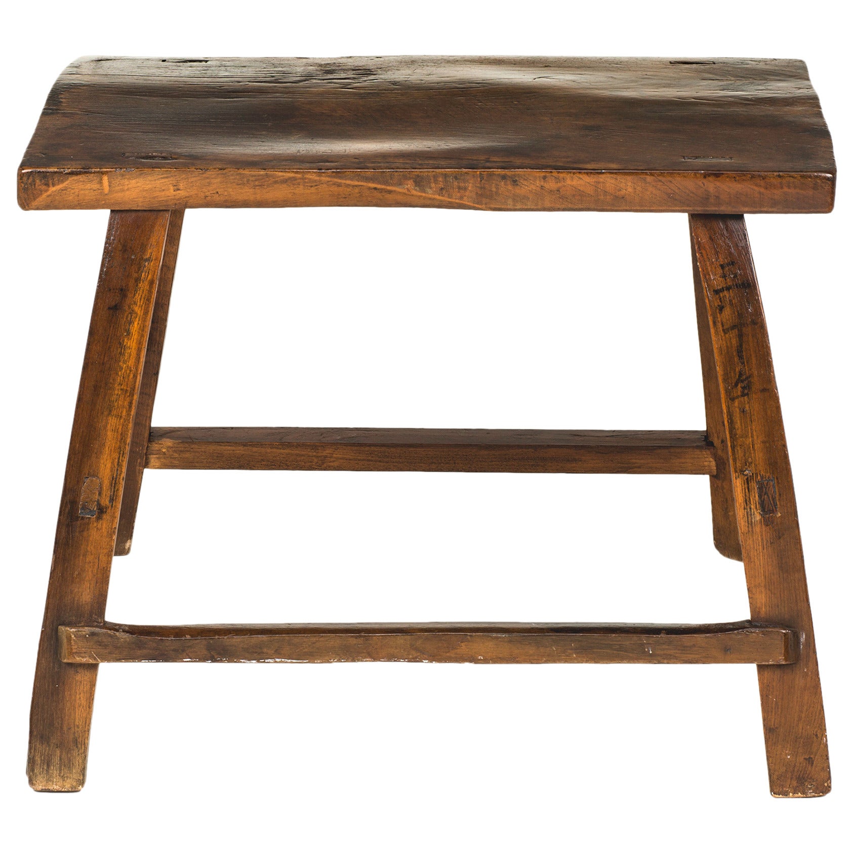 Primitive Chinese Elmwood Table or Bench