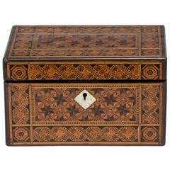 English Inlay Tea Caddy