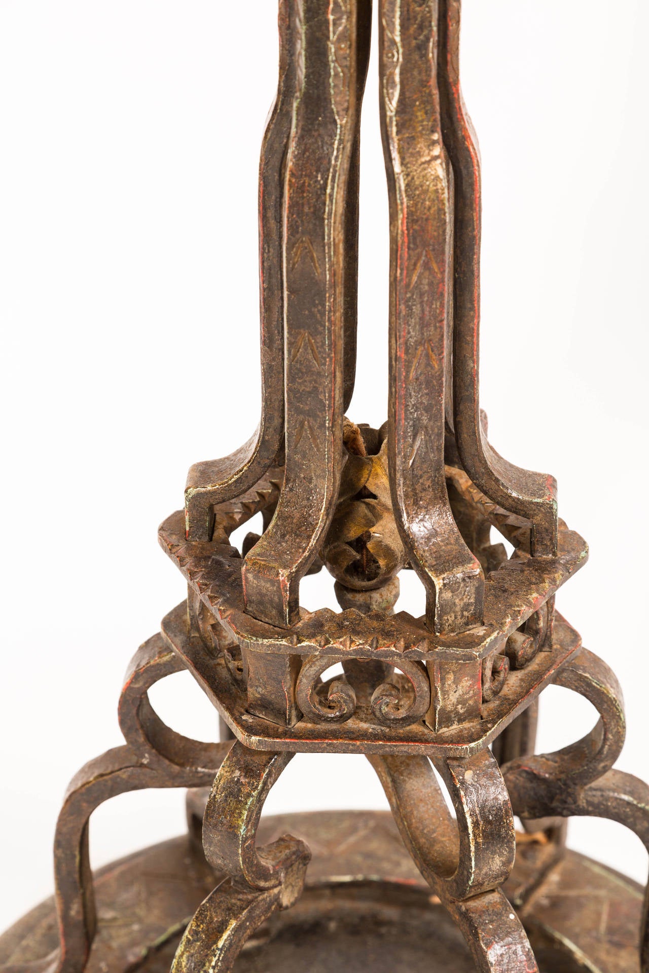 Candelabras,  Grand Scale Iron and  Bronze Torcheres  For Sale 3
