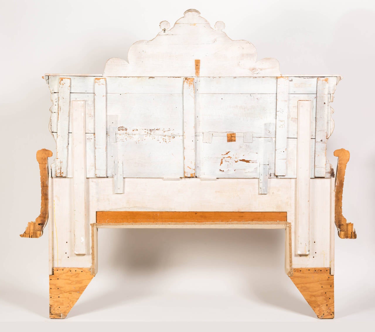 19th Century Italian Carved Panel King Headboard 3