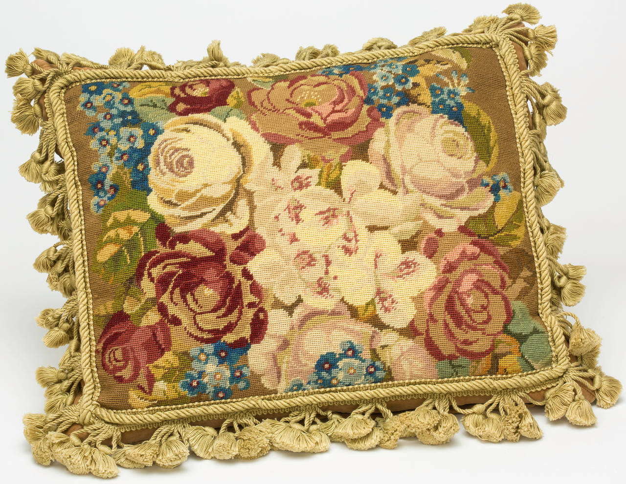 Pair of Needlepoint Pillows at 1stdibs