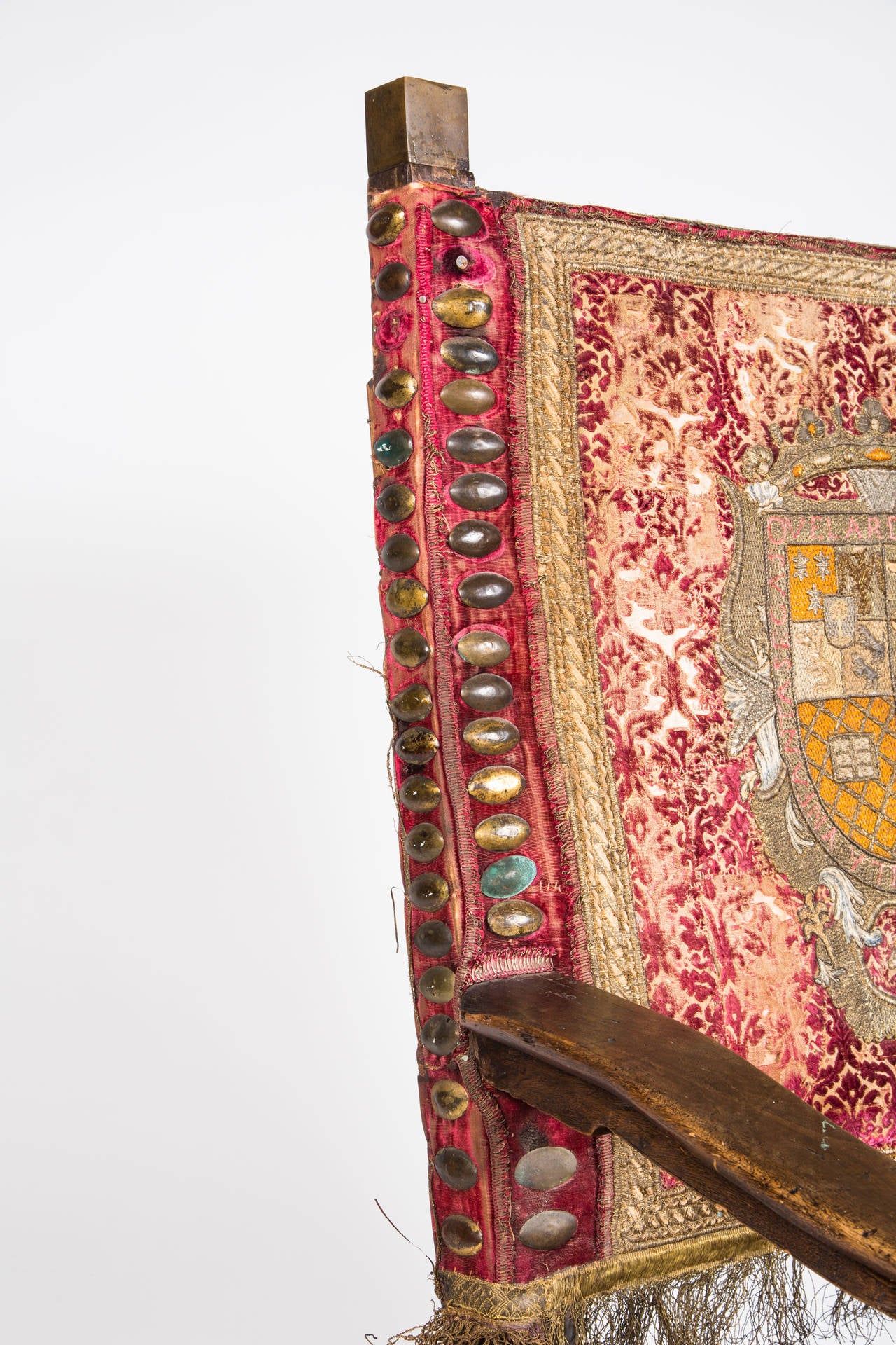 Spanish Baroque Walnut Armchair For Sale 1