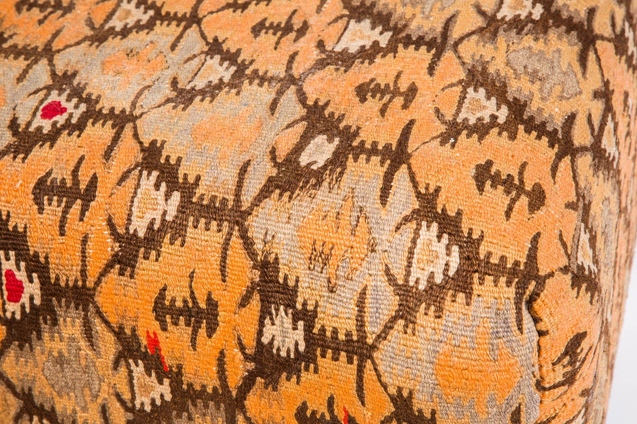 Large Kilim Rug Ottoman at 1stDibs