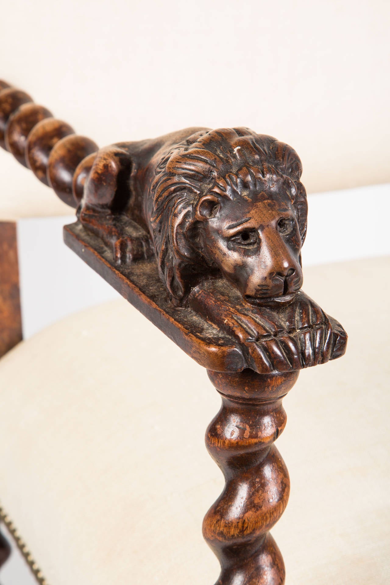 Carved Lion Armchair 2