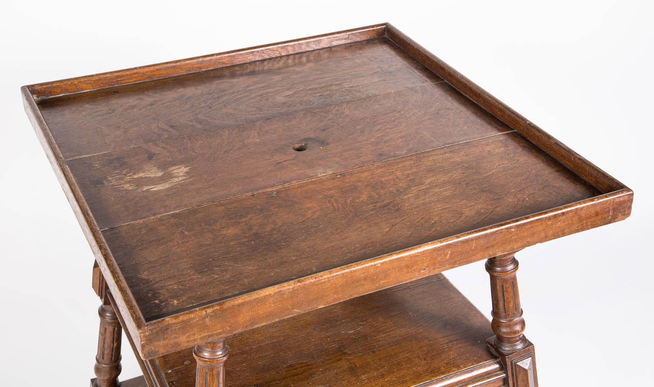 Mid-20th Century Three-Tiered Square Table For Sale
