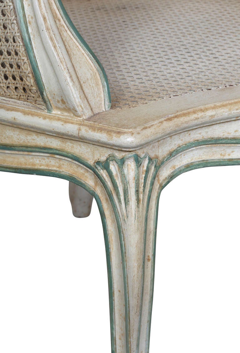 Pair of French Cane Arm Chairs 2