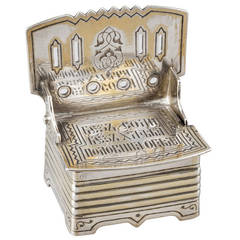 Russian Sterling Silver Salt Chair, circa 1861 7