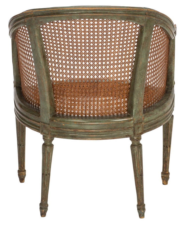 Mid-20th Century Louix XVI Style Cane Chair