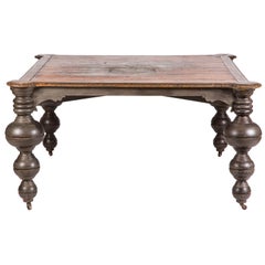 19th Century Large Square Center Table