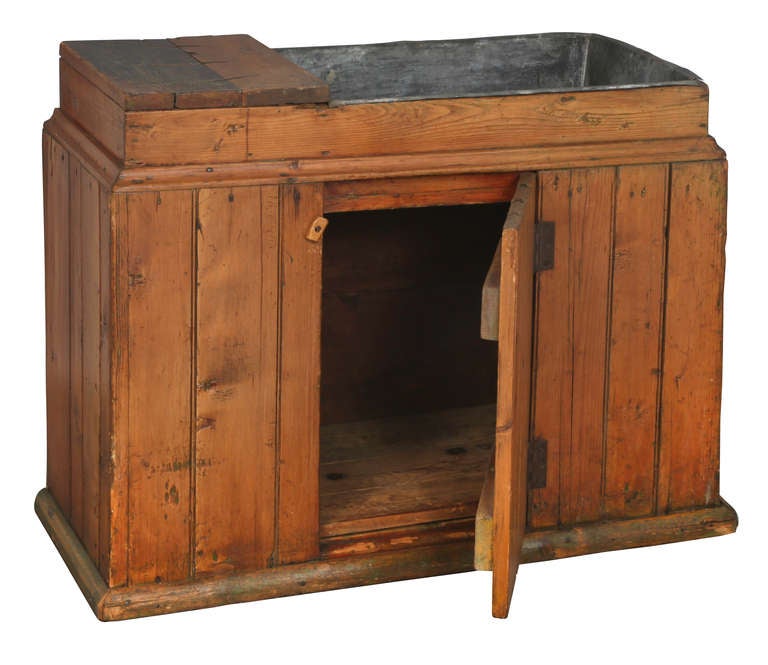 Primitive American Pine Dry Sink Commode at 1stDibs primitive
