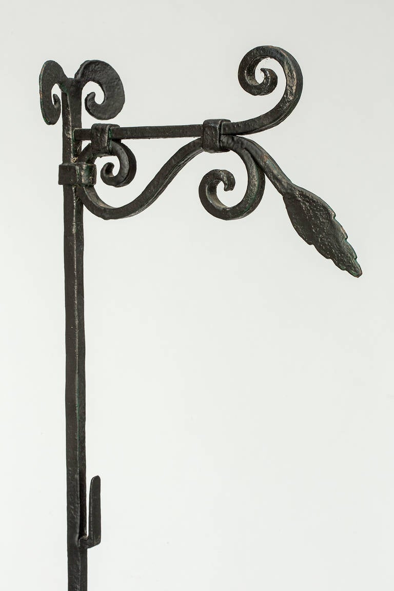 Plant stand, 19c Bronze Bowl And iron stand For Sale 1