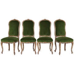 Late 1800s Four French Chairs