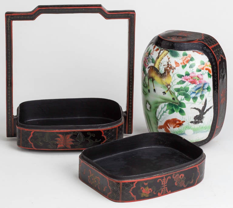 Mid-20th Century Vintage Chinese Food Carrier/Box
