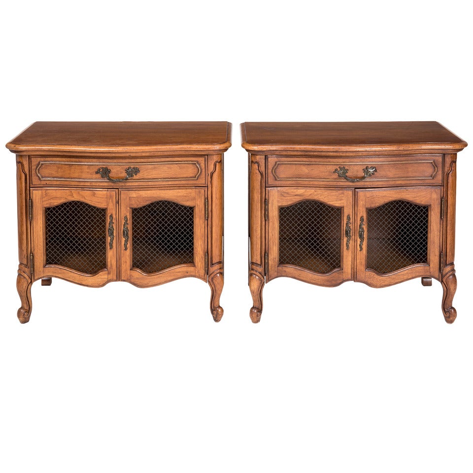 Pair of French Bedside Night Stands