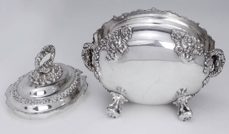 Pair of Superb Silver Plate Tureens 2