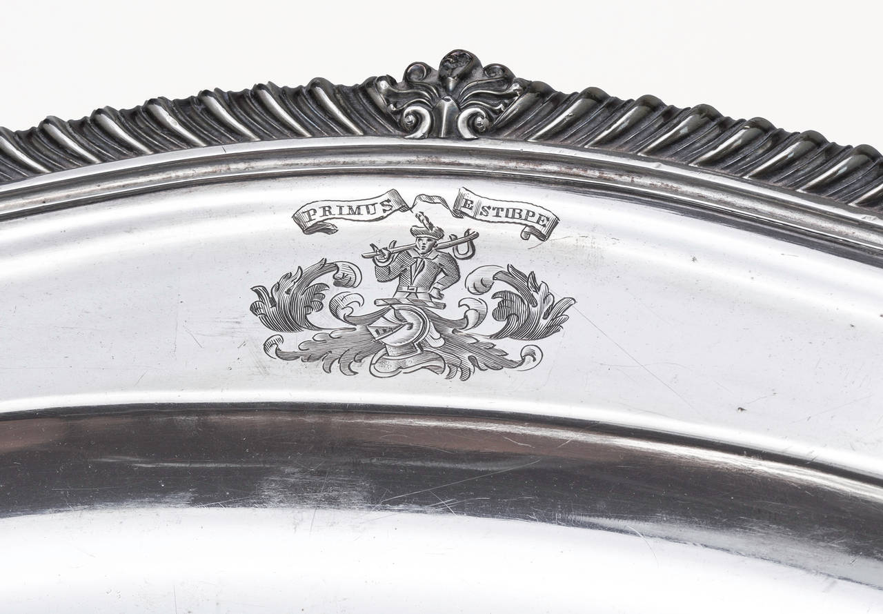 Large Silver Plate Meat Warmer & Dome 3