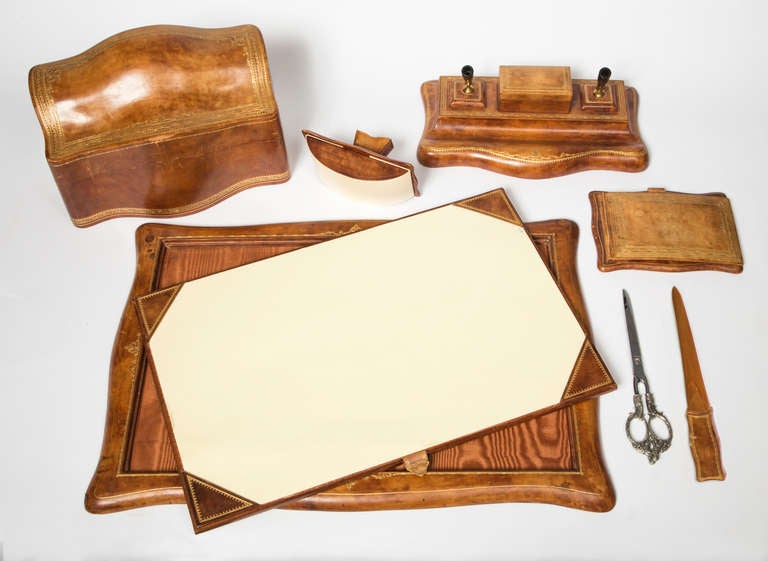 italian leather desk pad