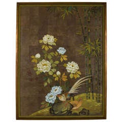 Still Life Asian Style Painting of Pheasants