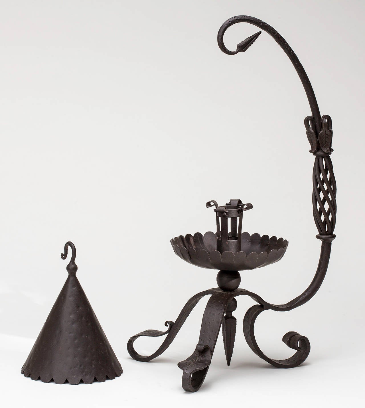 Contemporary Handmade Iron Candle Lantern For Sale