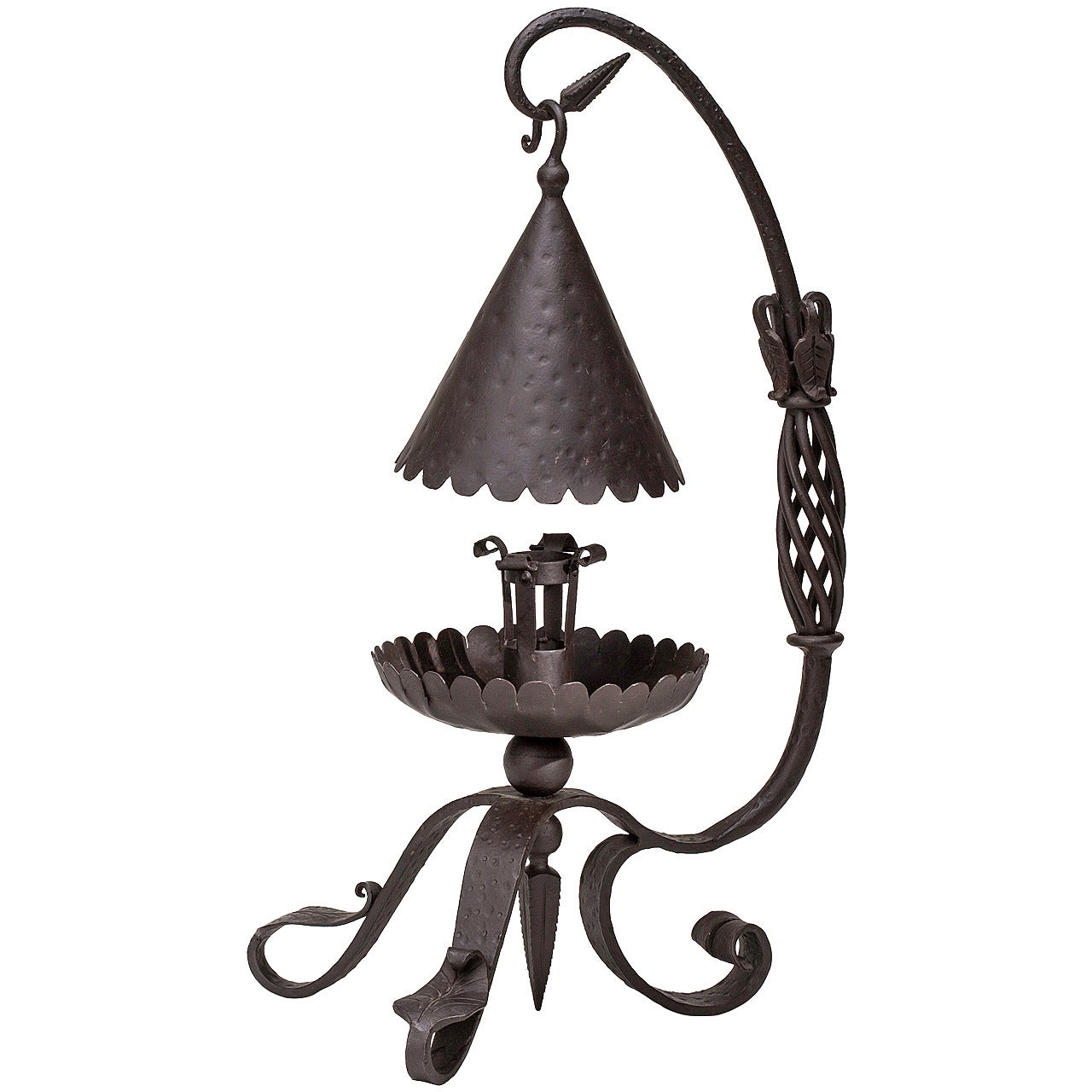 Handmade Iron Candle Lantern For Sale