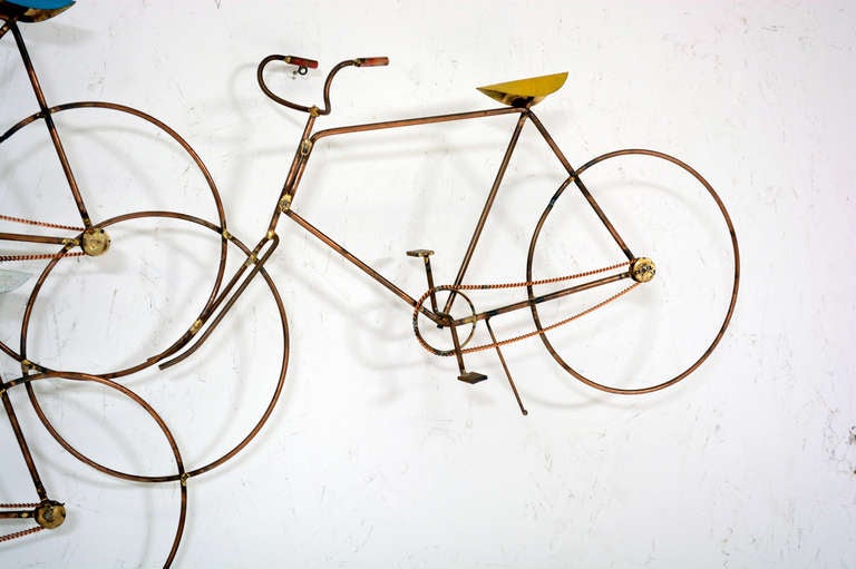 American Curtis Jere Bikes Wall Sculpture