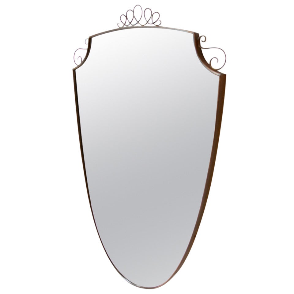 Italian Brass Mirror