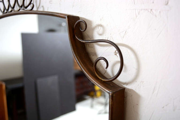 Italian Brass Mirror 1