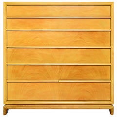 Bleached Mahogany Highboy / Gentleman's Chest of Drawers by Red Lion 1
