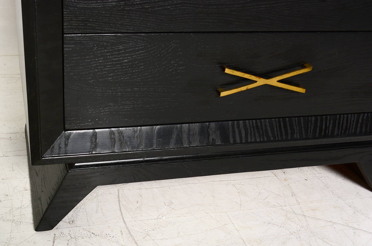 Ebonized Highboy In The Manner of Paul Frankl. 2